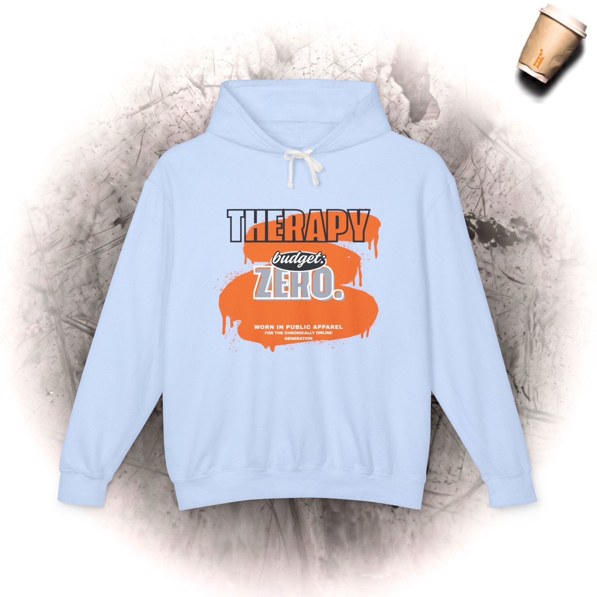 Therapy Budget Zero Hoodie | Lustiger Mental Health Humor Pullover