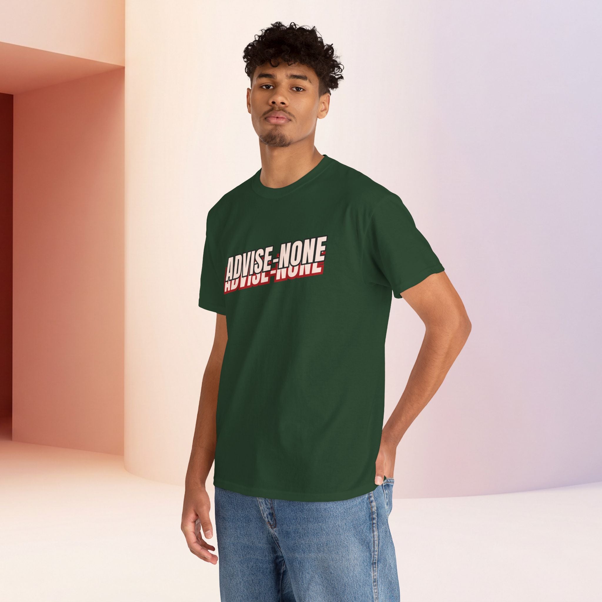 Advise None | Retro Slanted Unisex Graphic Tee