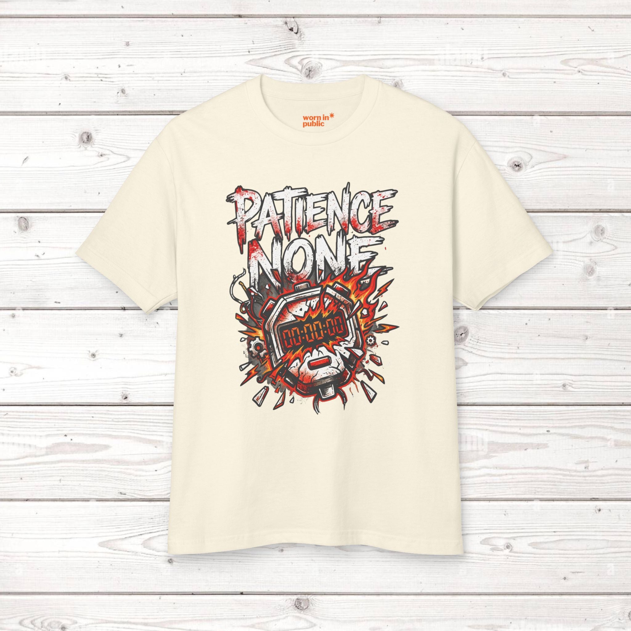 Patience None | Bomb Timer Streetwear Graphic Tee