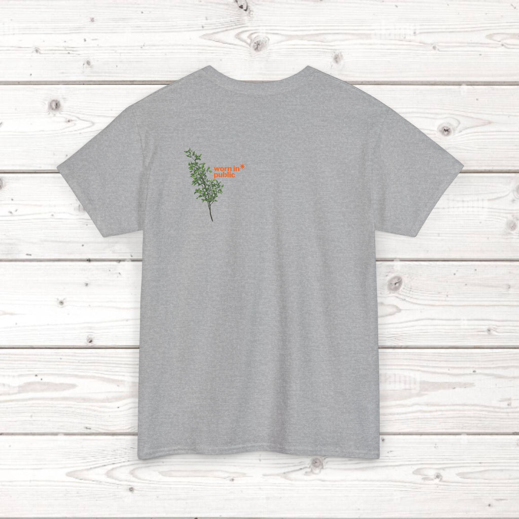 Unisex Botanical Tee — "Feel Free to Be Bored" Graphic T-Shirt