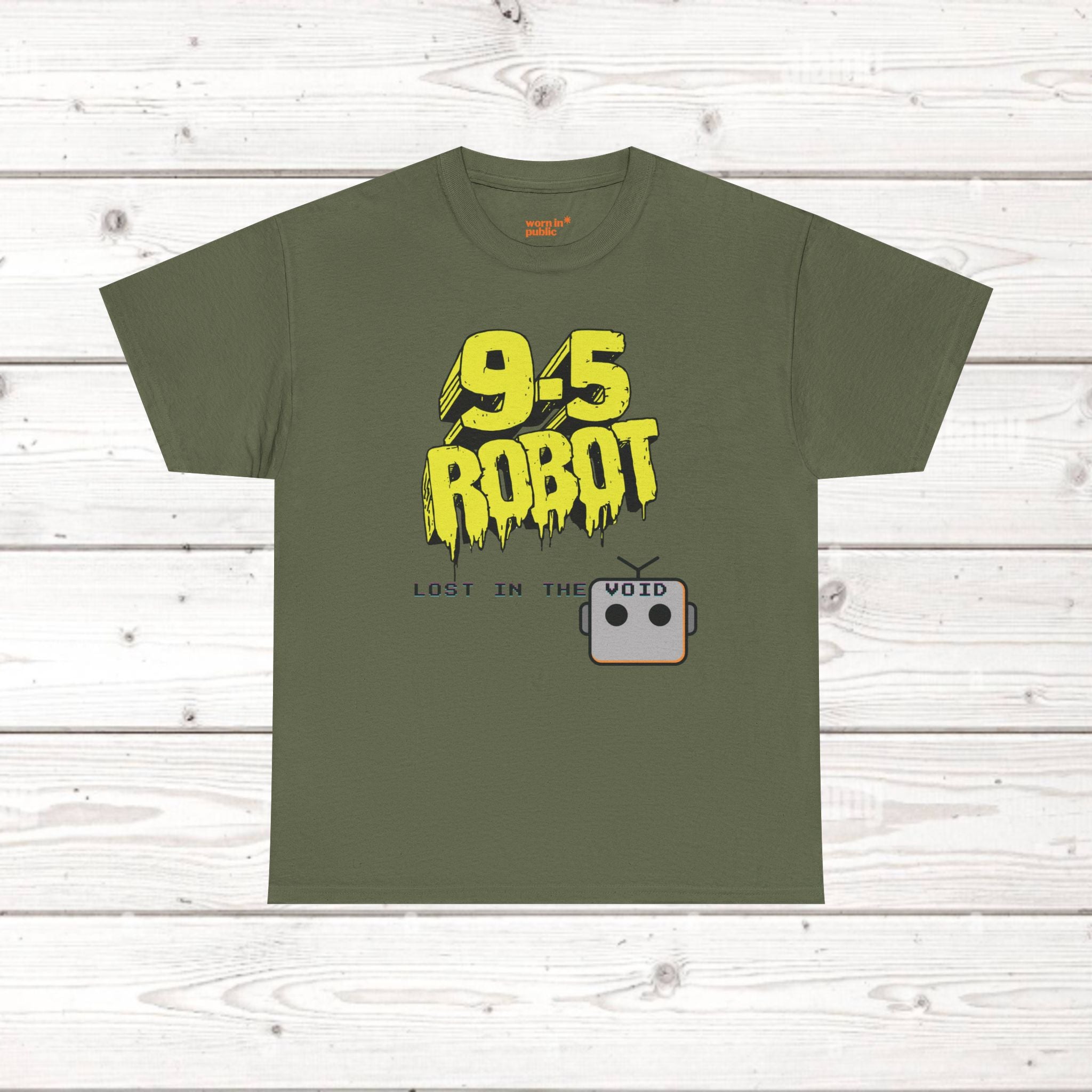 9-5 Roboter Unisex Graphic Tee | Lost in the Void existentielles T-Shirt