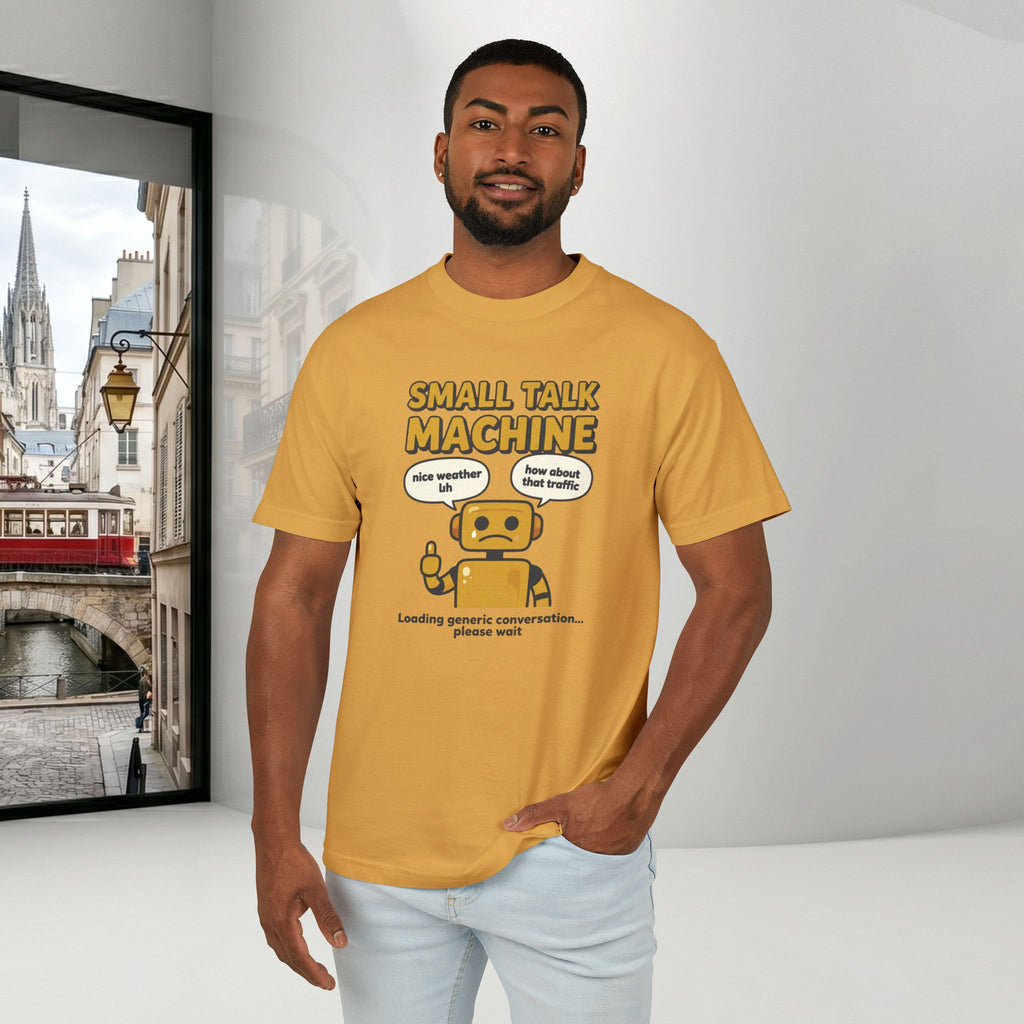 Small Talk Machine Unisex T-Shirt | Funny Introvert Gift Graphic Tee