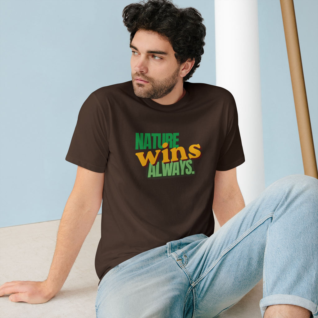 Nature Wins Always ORGANIC T-Shirt | Bold Nature Graphic Tee
