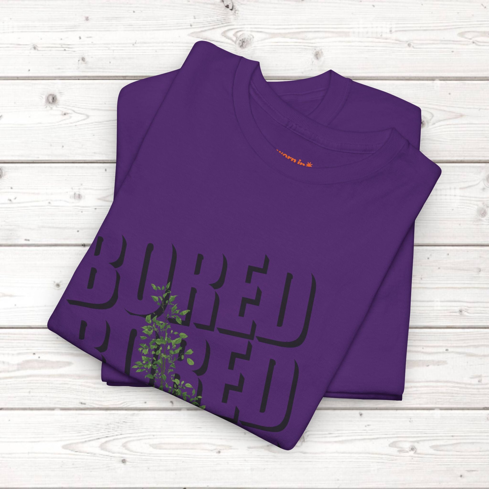 Unisex Botanical Tee — "Feel Free to Be Bored" Graphic T-Shirt
