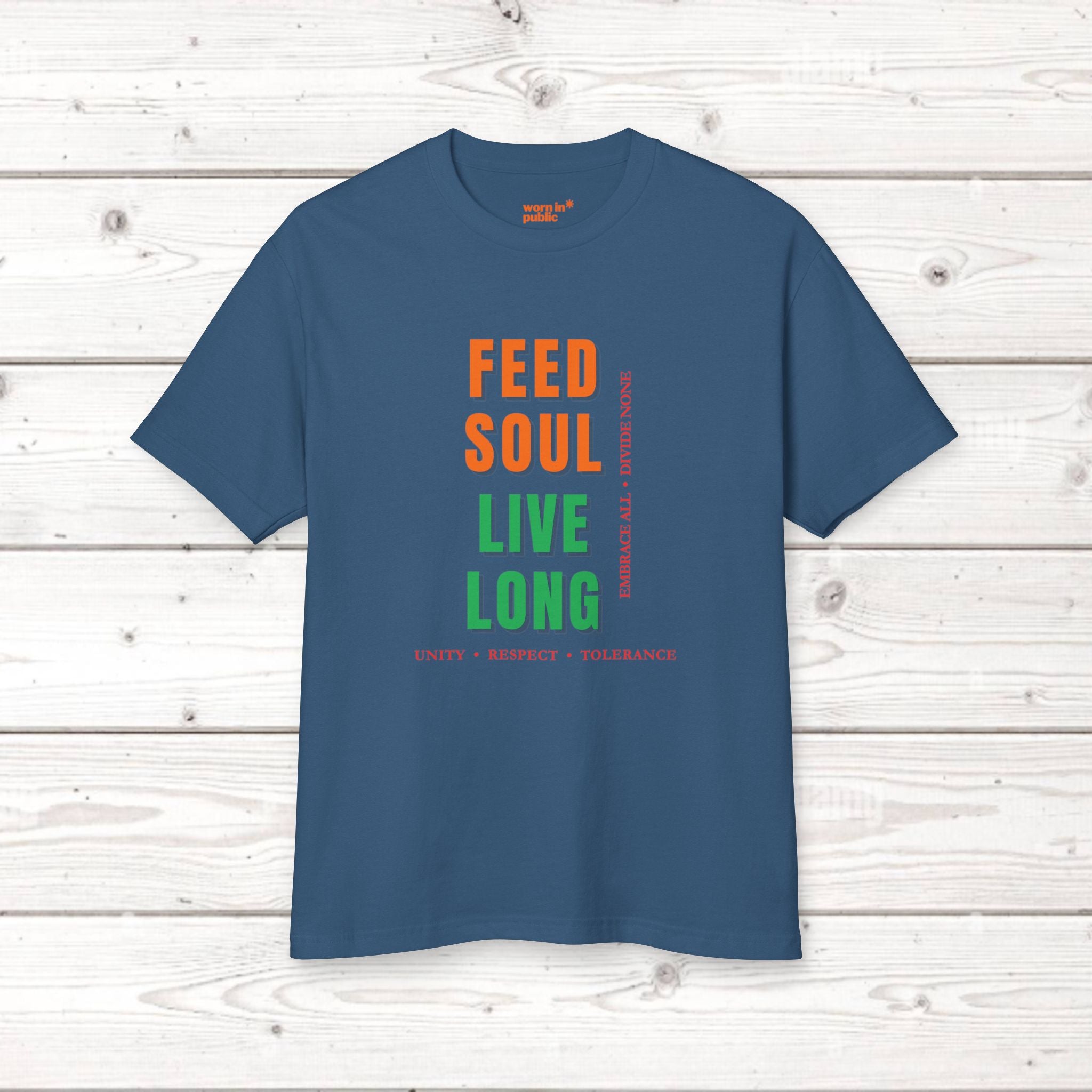 Feed Soul Live Long | Retro Unity Unisex Graphic Tee