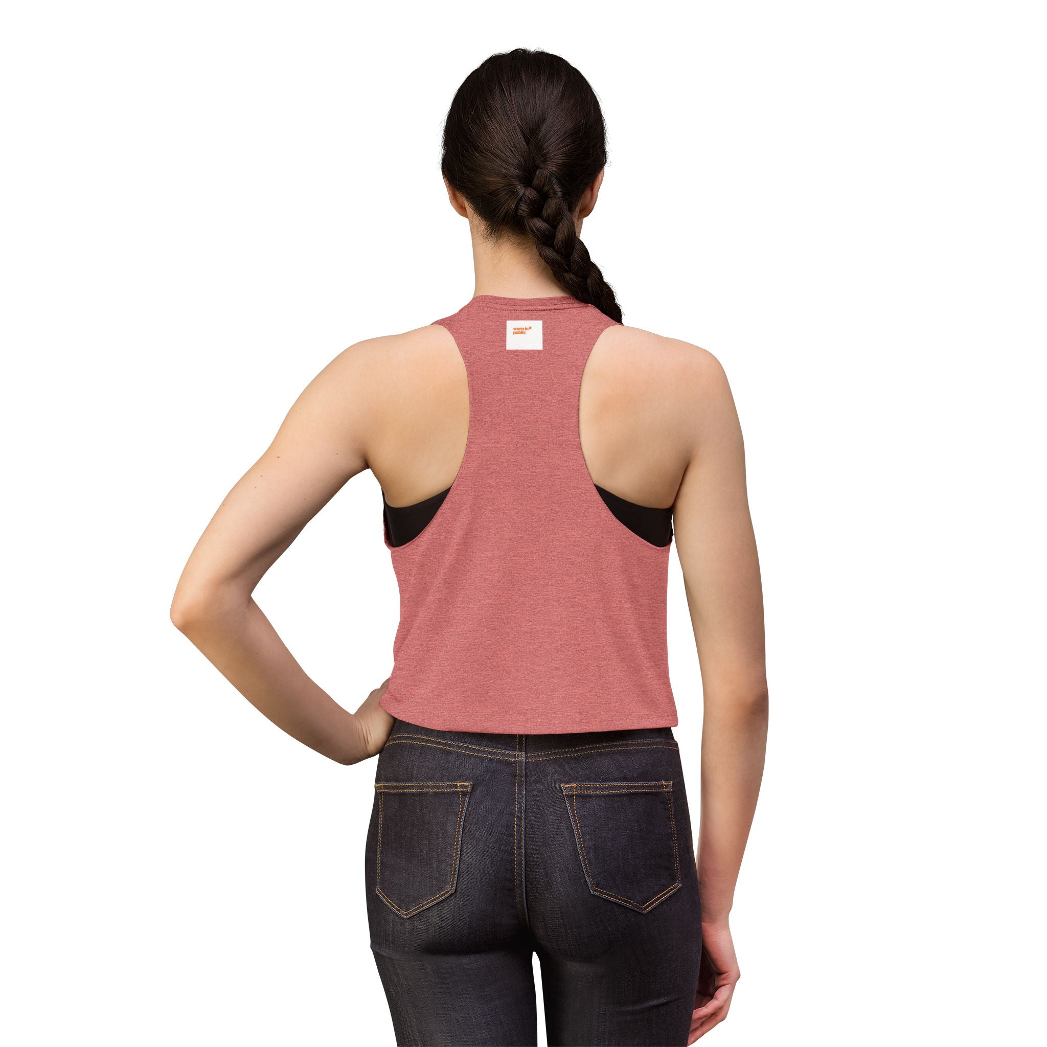 Bossy Boss Crop Top | Retro Script Graphic Top with Pastel Hearts & Stars