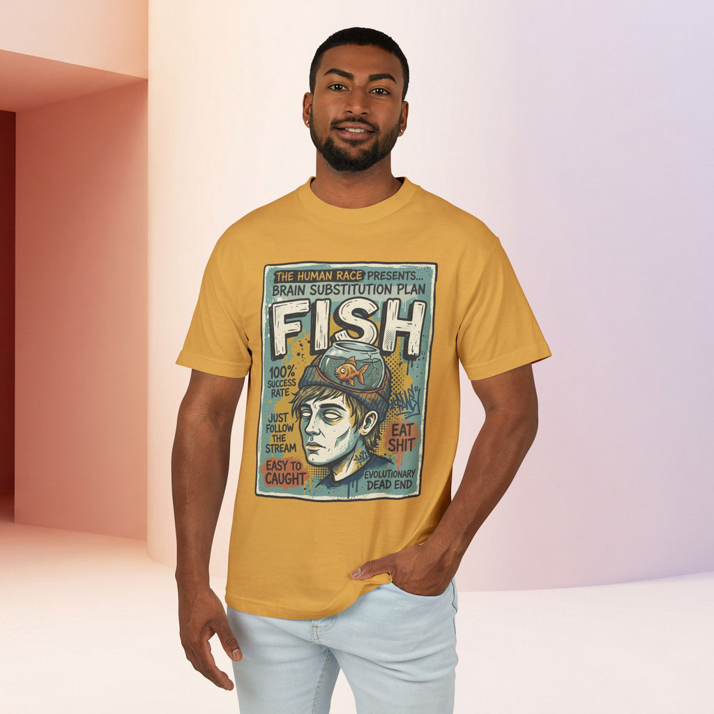 Fish Brain | Unisex Vintage Surreal Graphic Tee