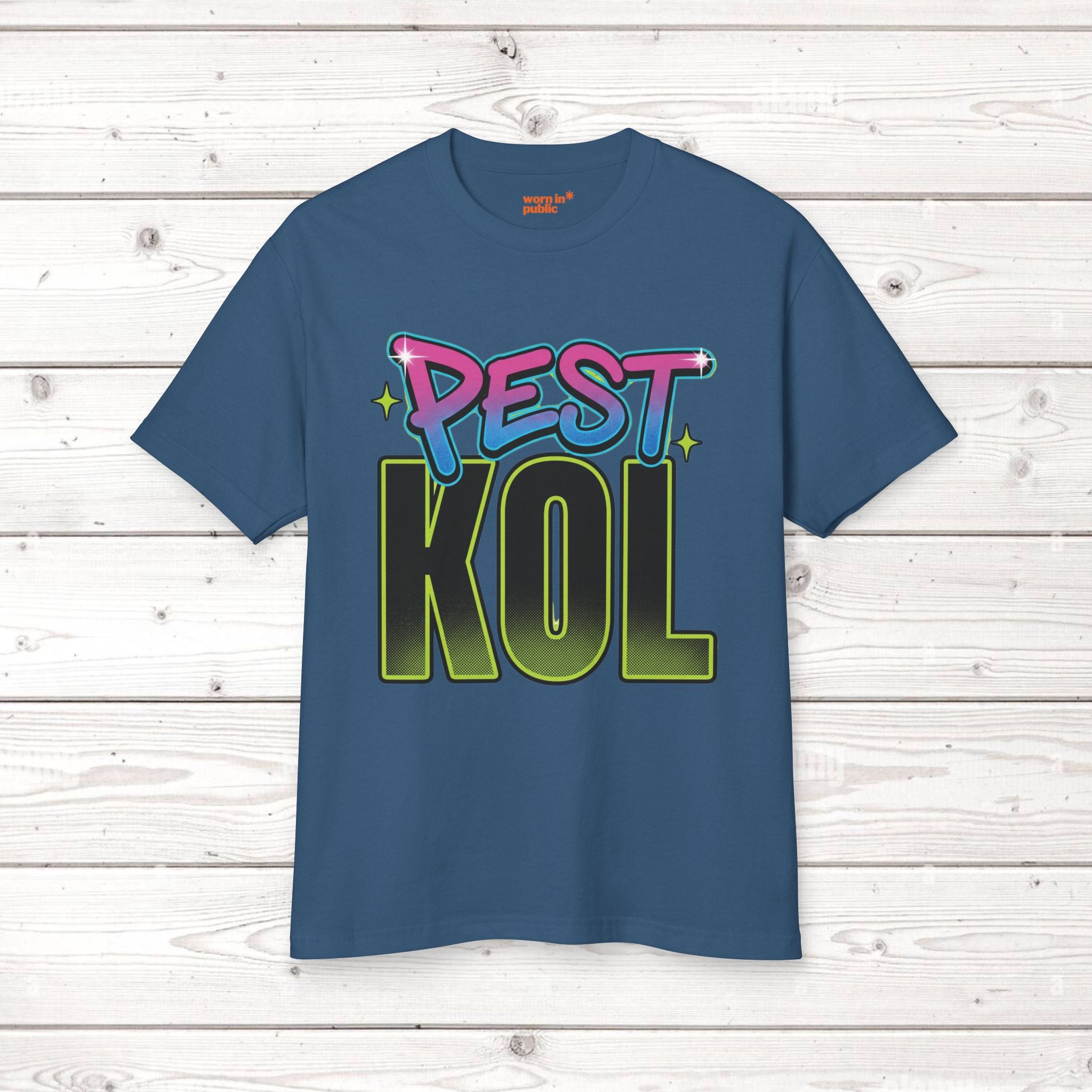 Pest Kol | Retro Unisex Streetwear Graphic Tee with Bold Lettering