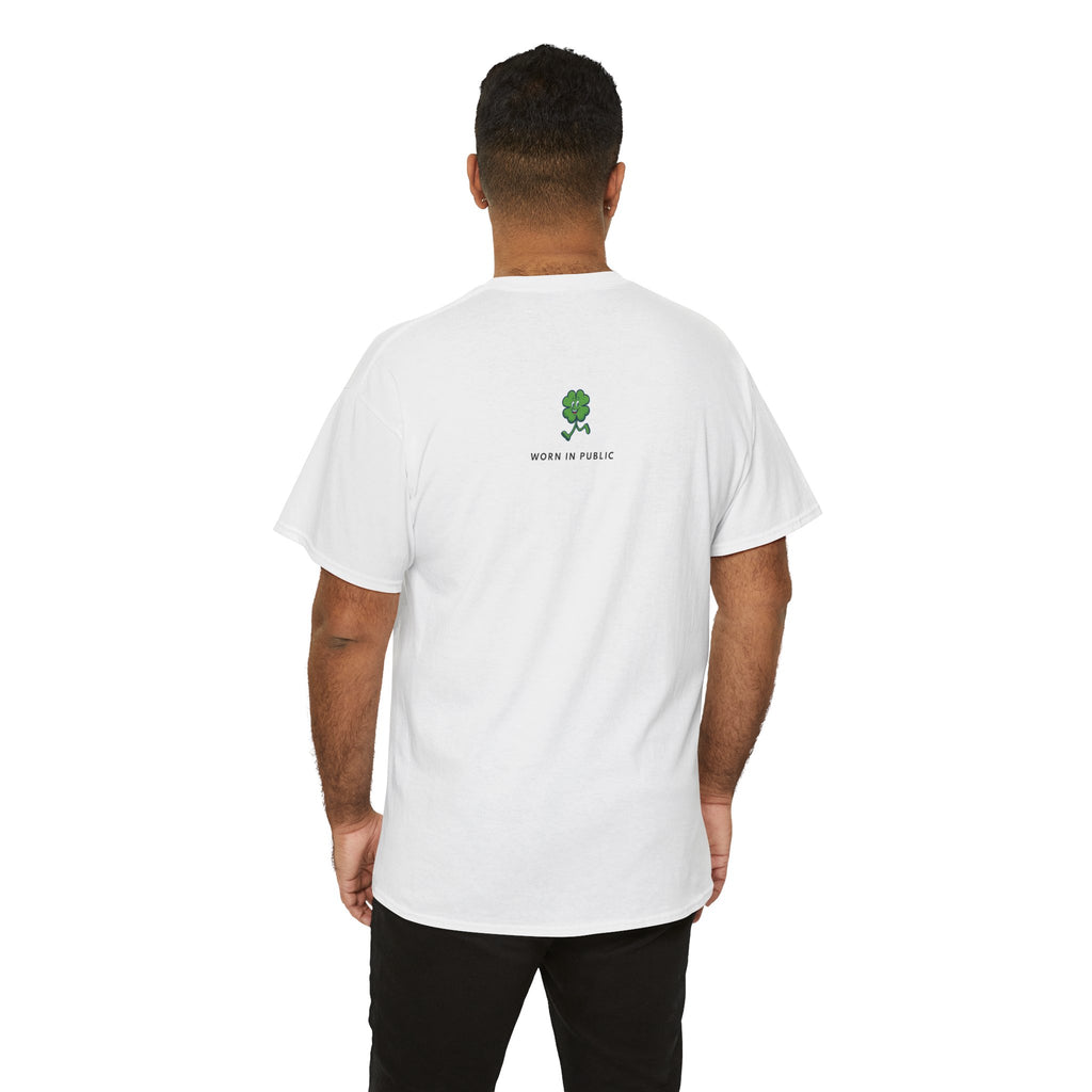 Lucky Buddy Clover T-Shirt | Retro Checker St. Patrick's Day Graphic Tee