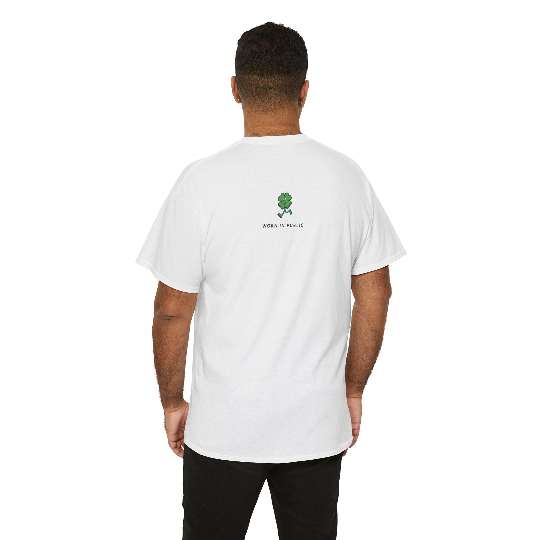Lucky Buddy Clover T-Shirt | Retro Checker St. Patrick's Day Graphic Tee