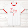 Men's Ringer Tee | "Did I Tattoo Your Name On My Ass?" Funny Graphic Tee