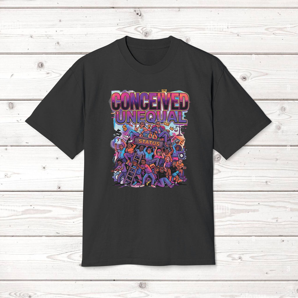 Conceived Unequal | Oversized Boxy Graphic Tee