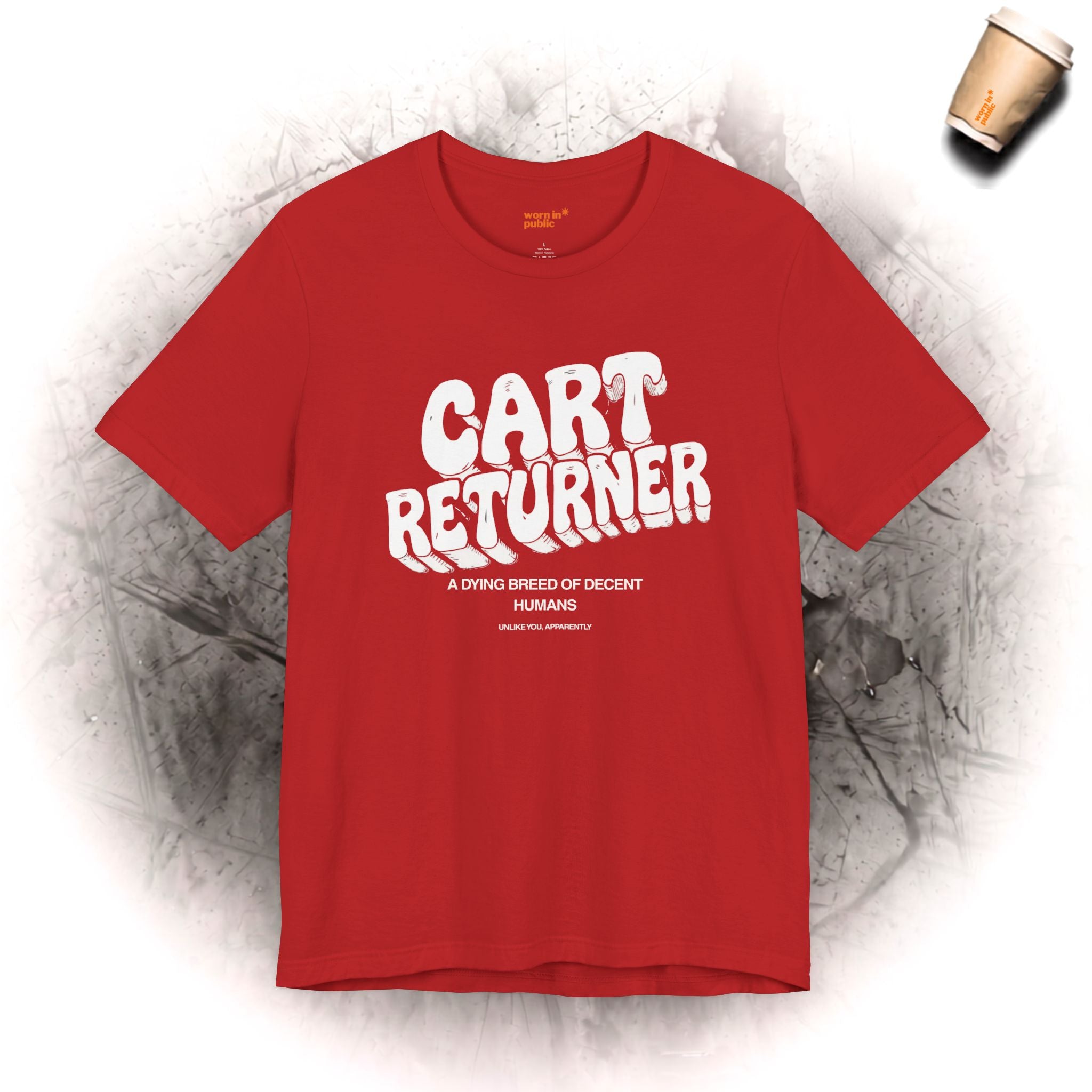 Einkaufswagen-Zurückbringer T-Shirt | Lustiges Supermarkt-Humor-T-Shirt für gute Menschen