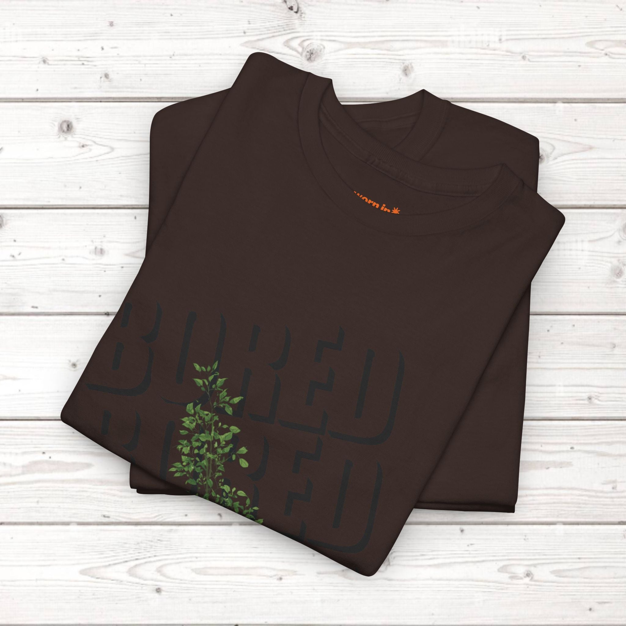 Unisex Botanical Tee — "Feel Free to Be Bored" Graphic T-Shirt