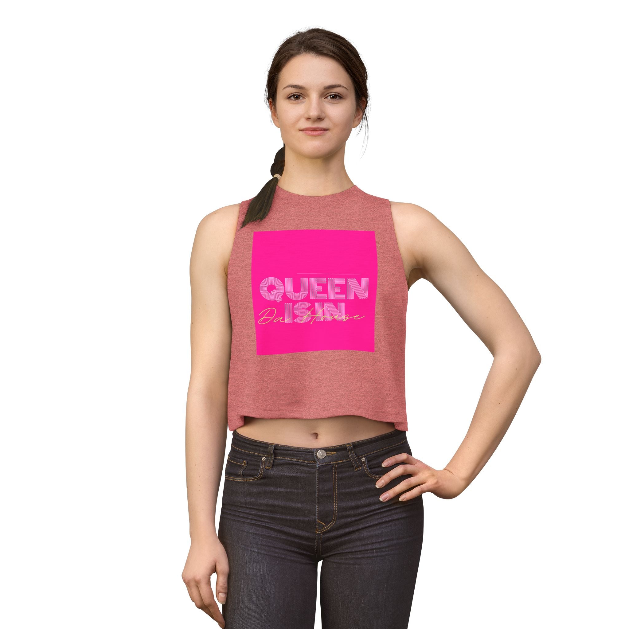 Queen Is In Da House Crop Top | Funny Bold Statement Graphic Top