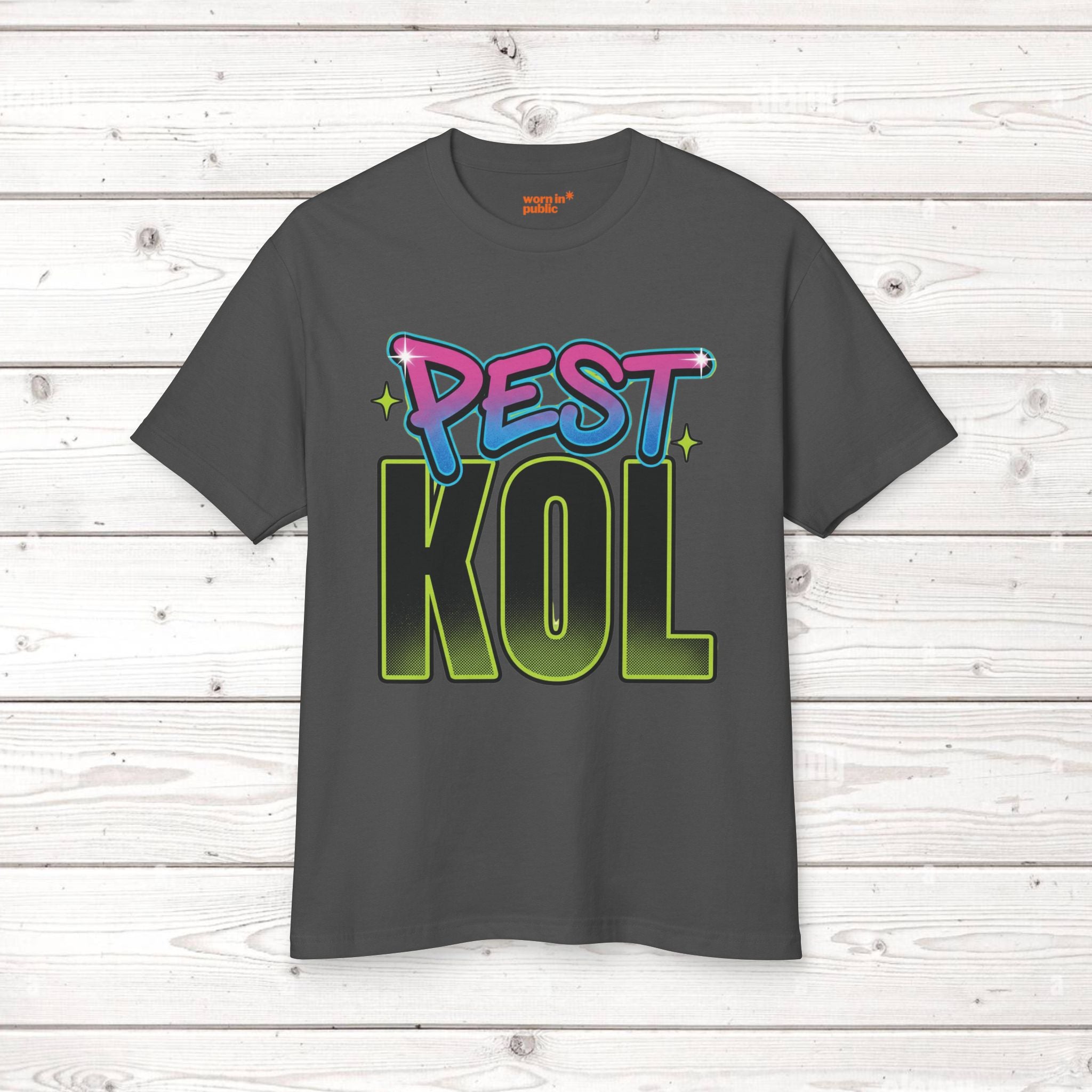 Pest Kol | Retro Unisex Streetwear Graphic Tee with Bold Lettering