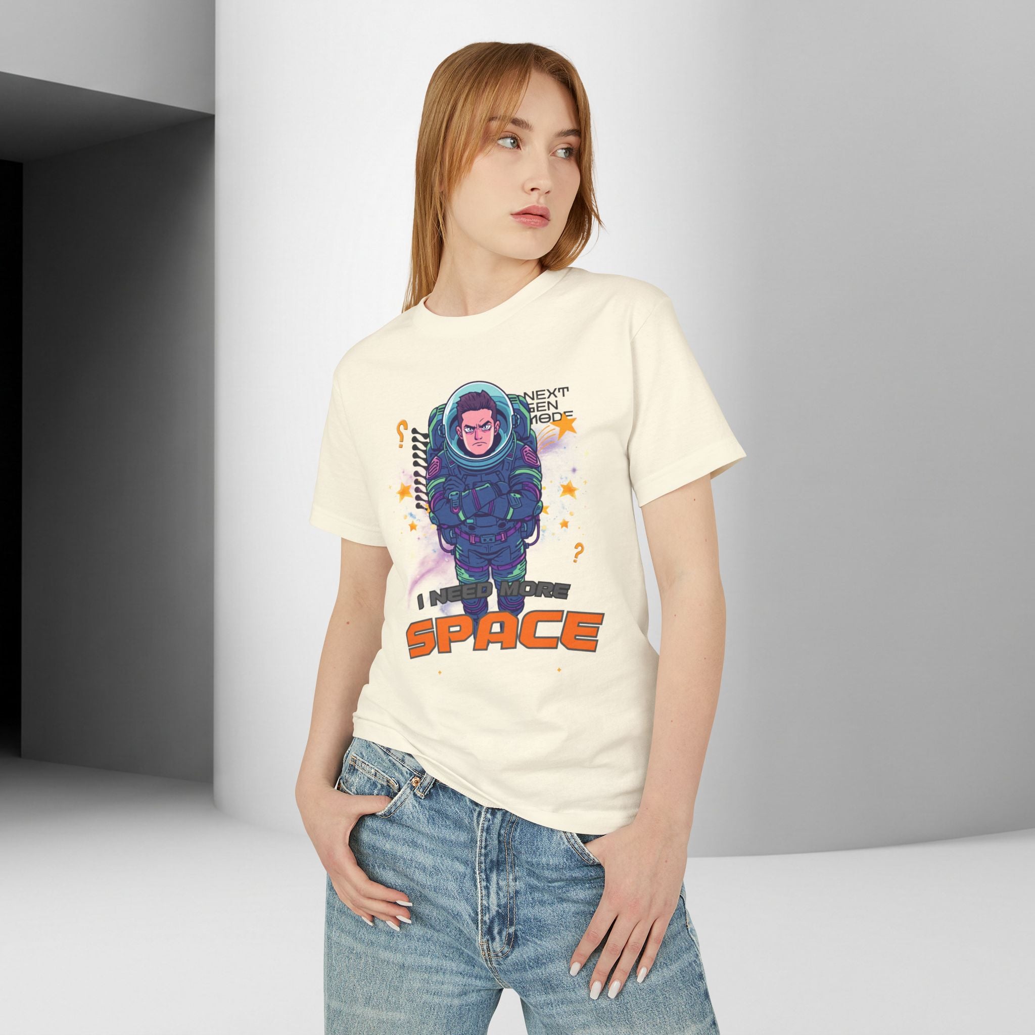 Space Suit Unisex Graphic Tee | I Need Space Astronaut Mood T-Shirt