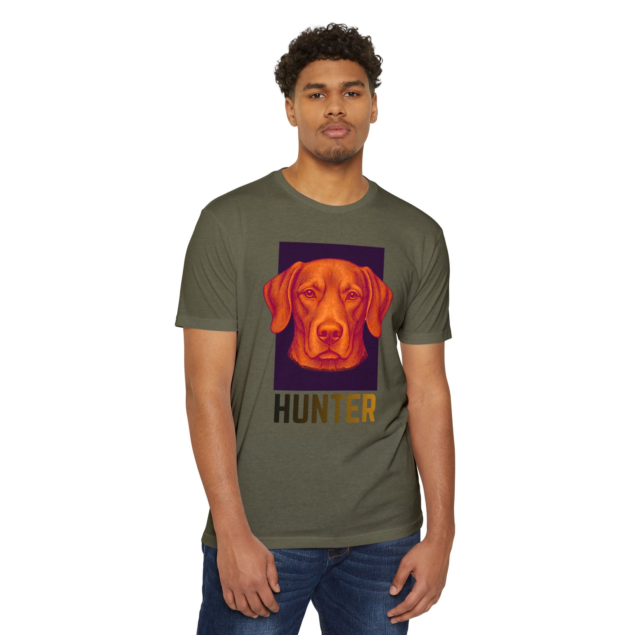Ultimate Hunter T-Shirt | Retro Vizsla Head Graphic Tee for Dog Lovers