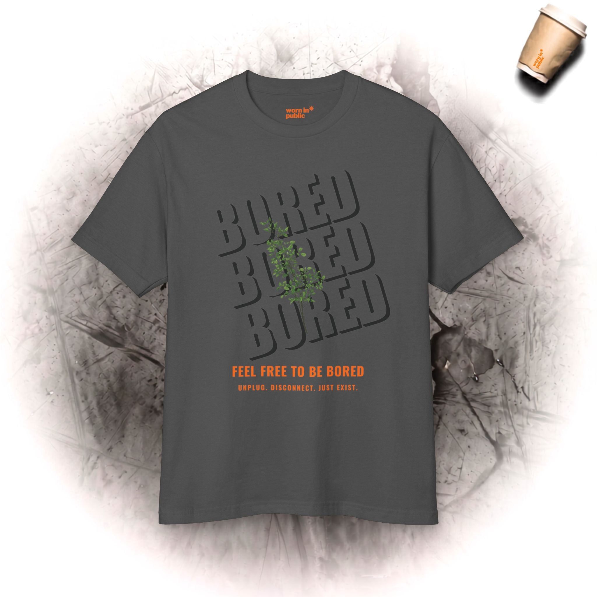 Feel Free to Be Bored | Unisex Botanical Graphic Tee