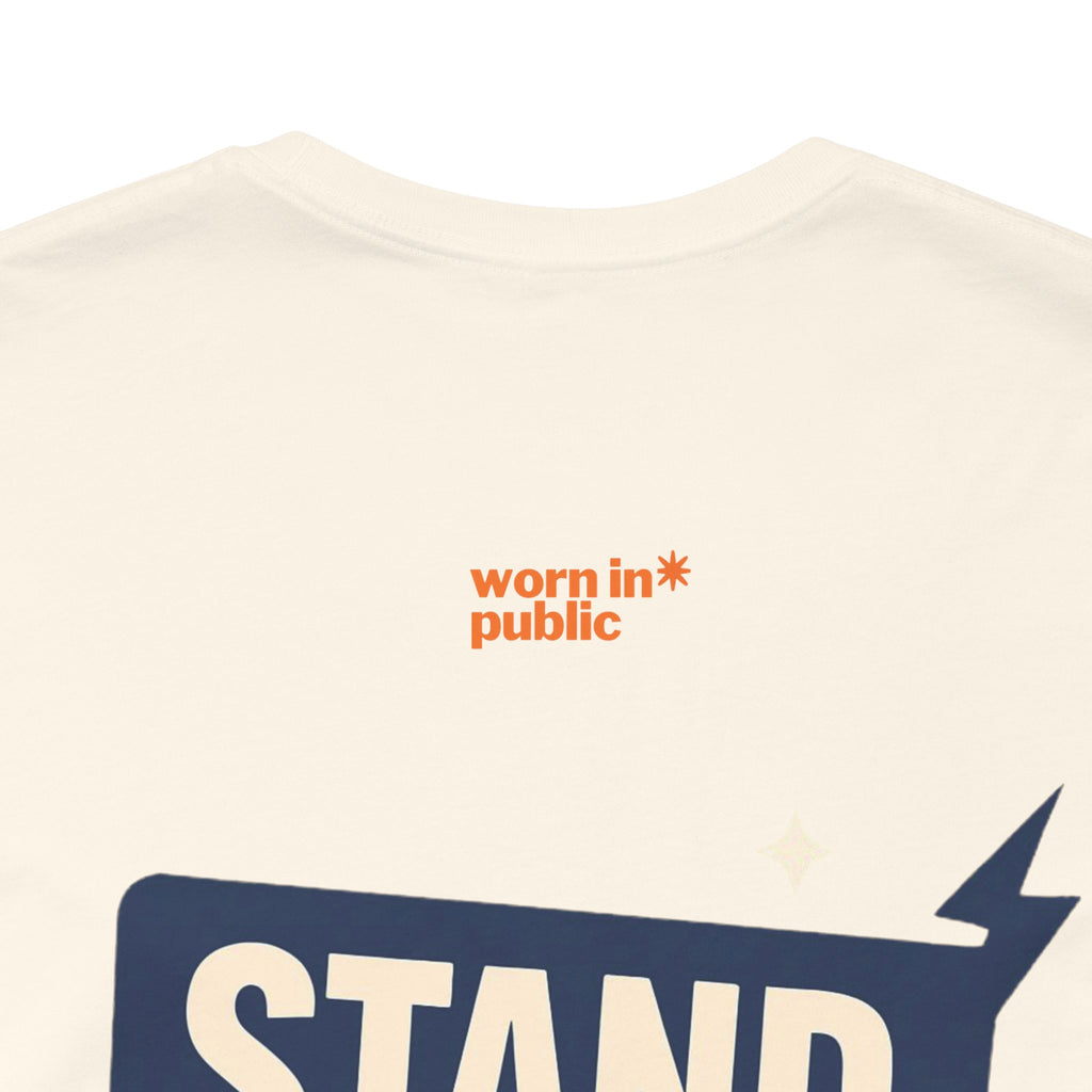 Move Over T-Shirt | "Stand Behind!" Funny Graphic Short Sleeve Tee