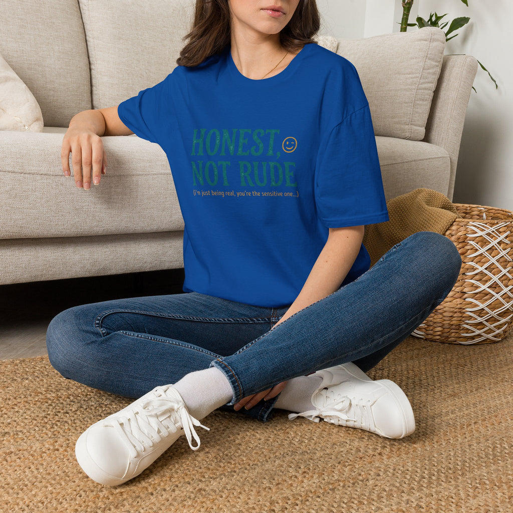 Honest Not Rude | Funny Sarcastic Unisex Graphic Tee for Real Talk