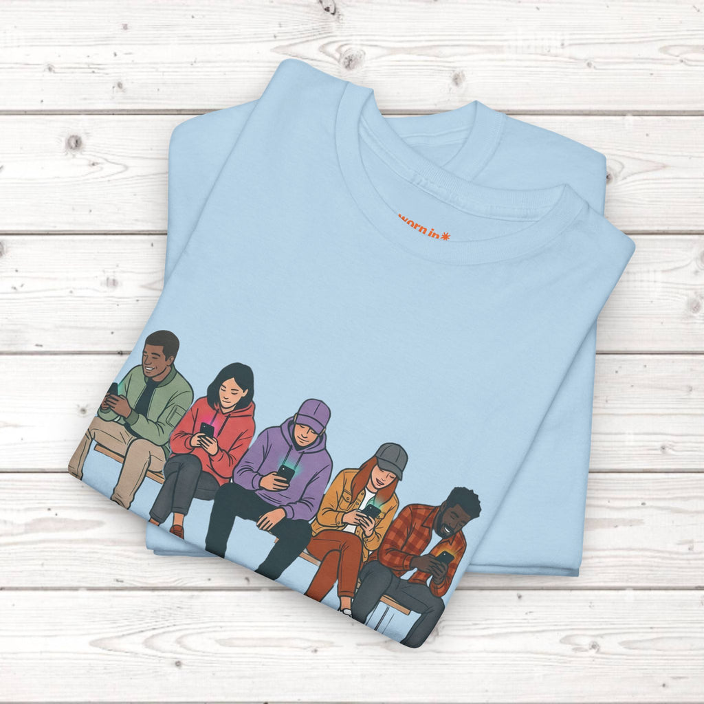 Connected Friends Graphic Tee – Casual Unisex Crewneck Shirt