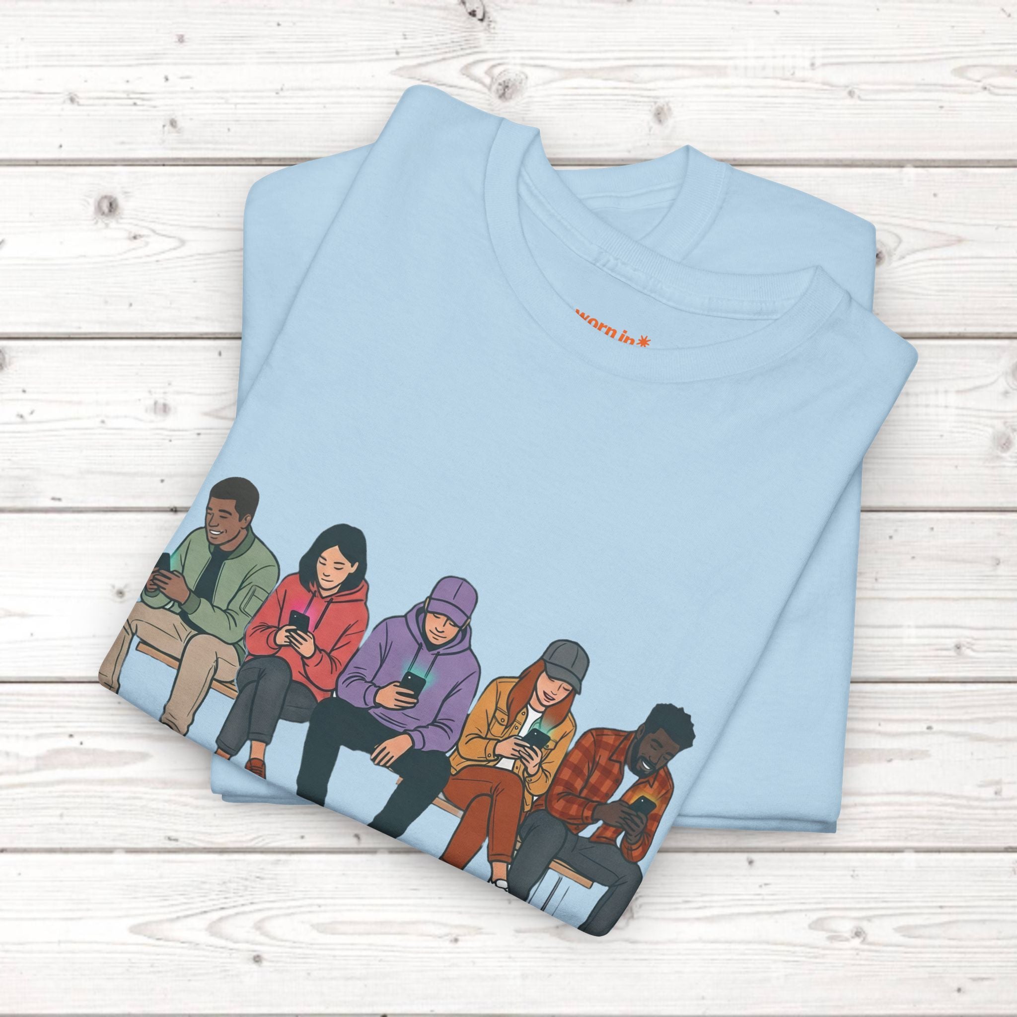 Connected Friends Graphic Tee – Casual Unisex Crewneck Shirt