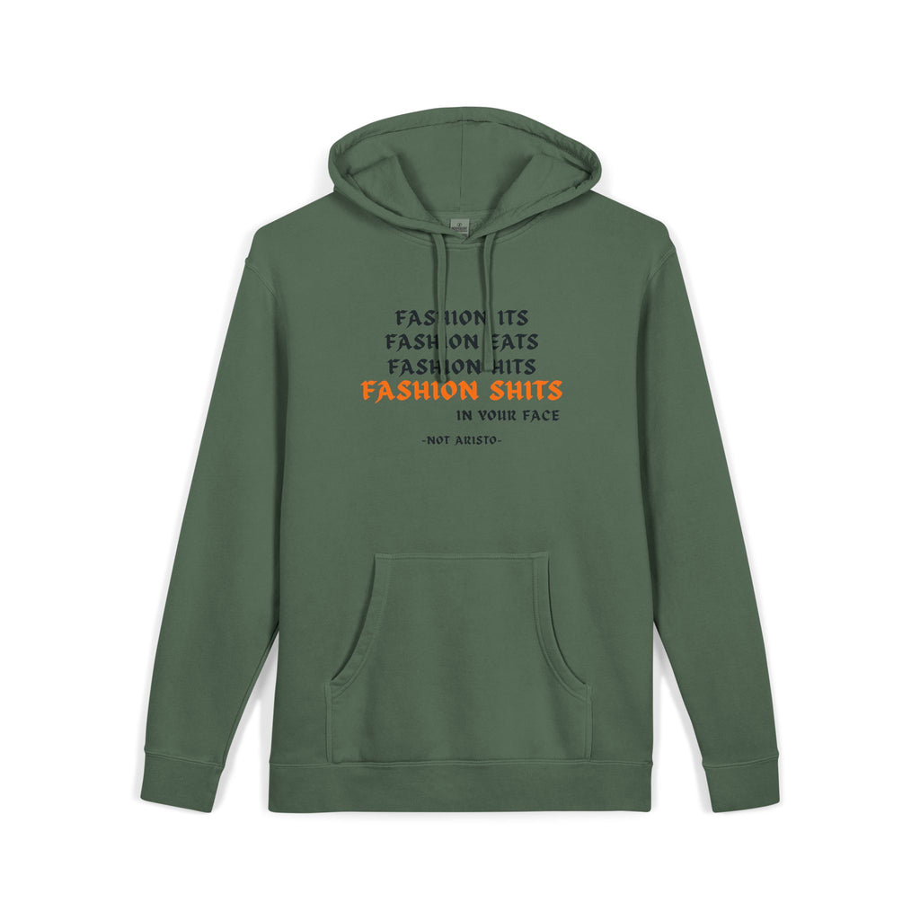 Fashion SHITS Hoodie | Minimal 'Crate' Graphic Pullover in Vintage Wash