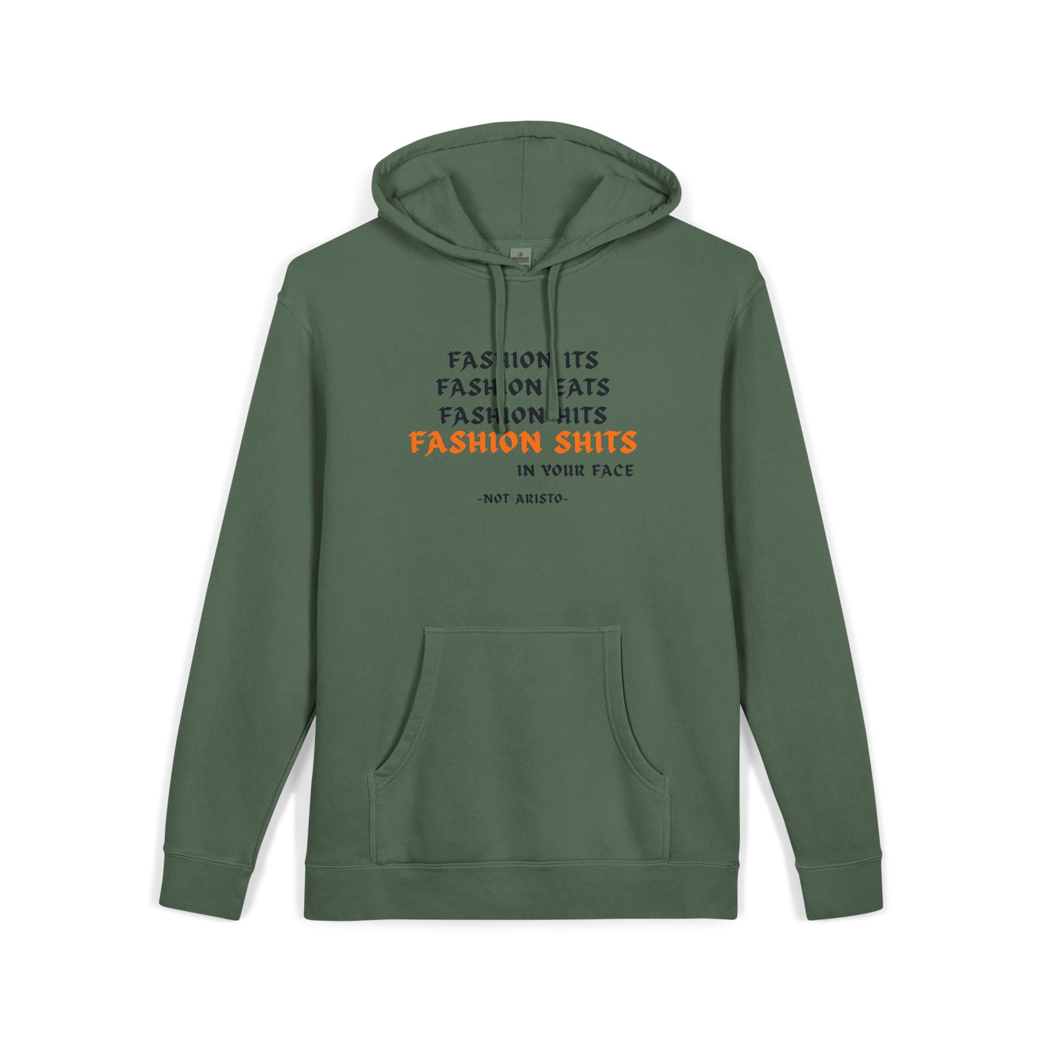 Fashion SHITS Hoodie | Minimal 'Crate' Graphic Pullover in Vintage Wash