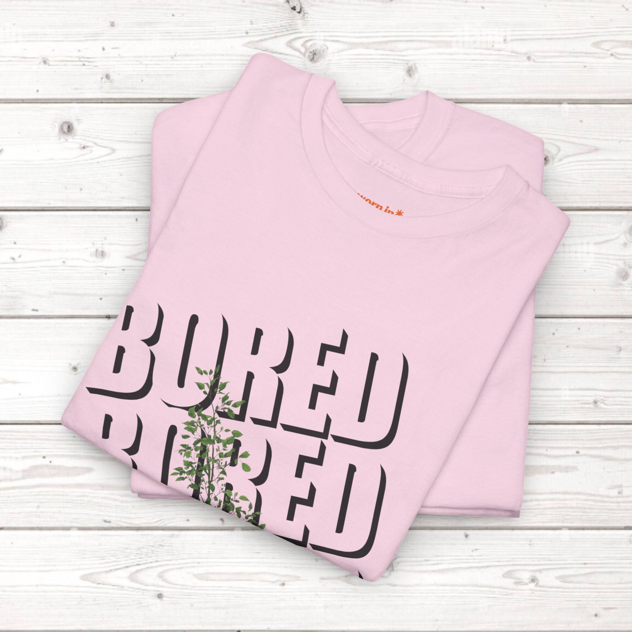 Unisex Botanical Tee — "Feel Free to Be Bored" Graphic T-Shirt
