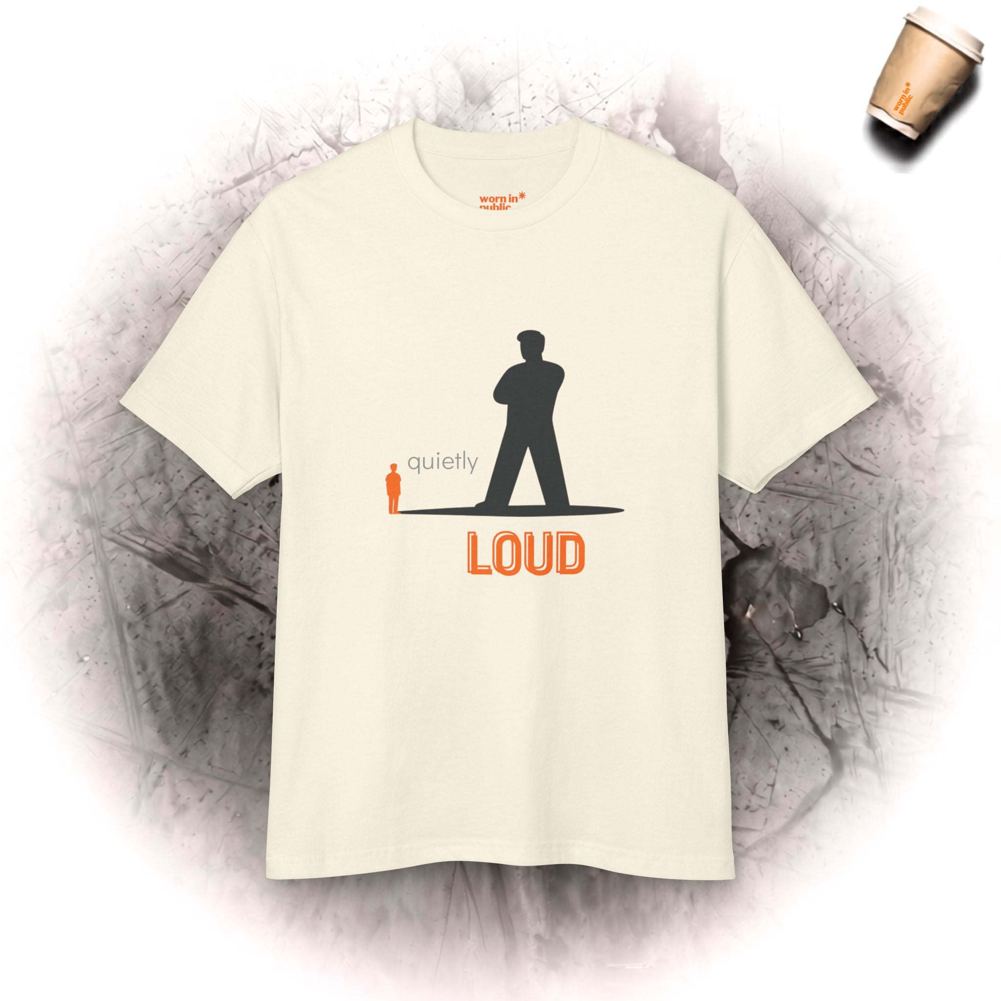 Unisex-Grafik-T-Shirt „Quietly Loud“ | Statement-T-Shirt für leise Starke