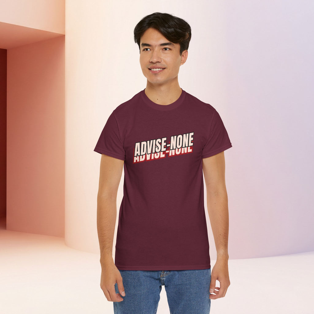 Advise None | Retro Slanted Unisex Graphic Tee