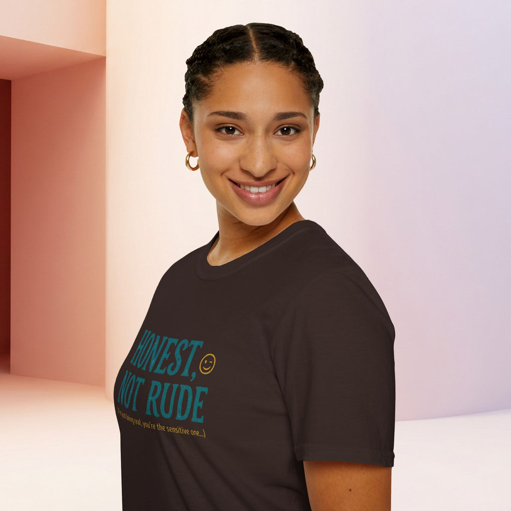 Honest Not Rude | Funny Sarcastic Unisex Graphic Tee for Real Talk