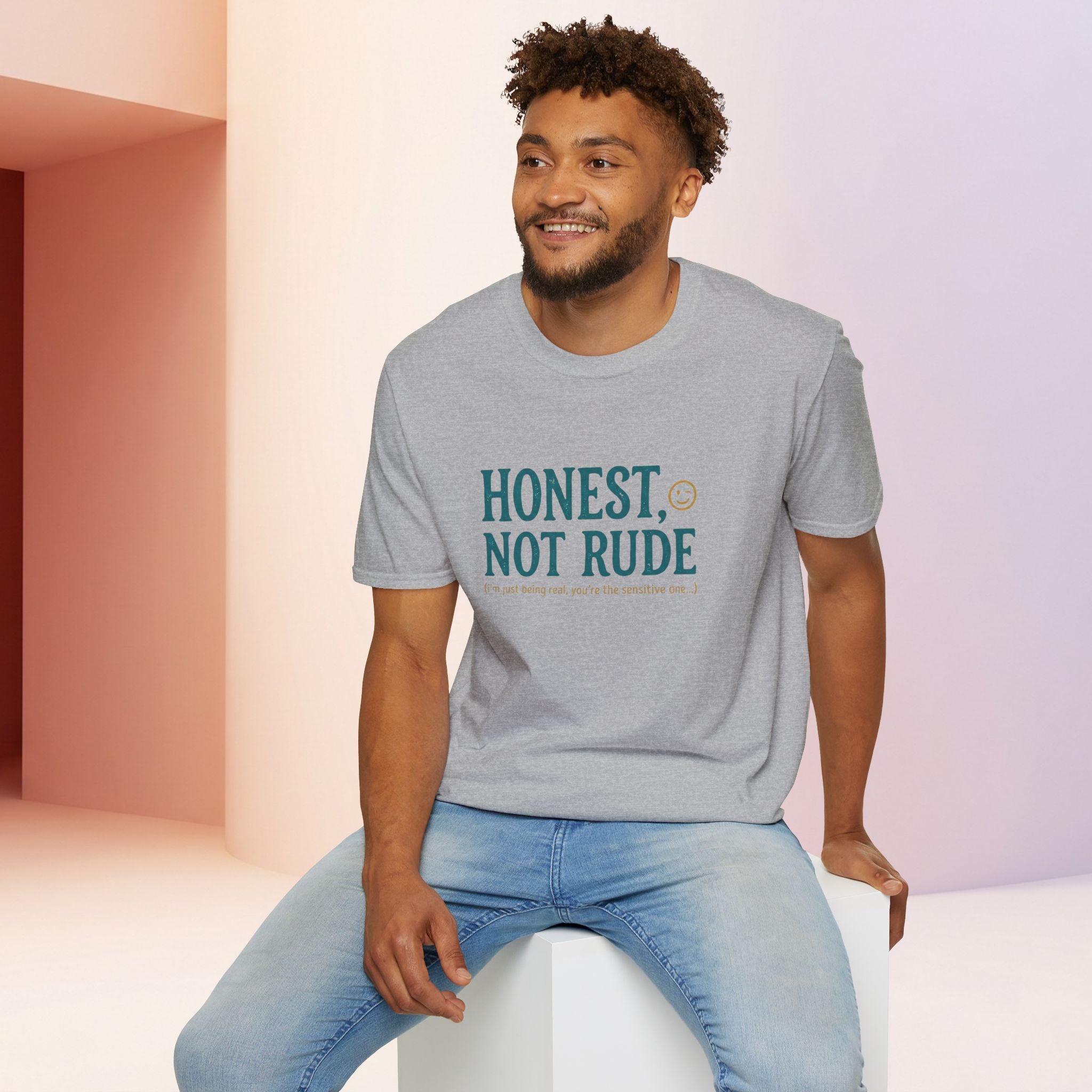 Honest Not Rude | Funny Sarcastic Unisex Graphic Tee for Real Talk
