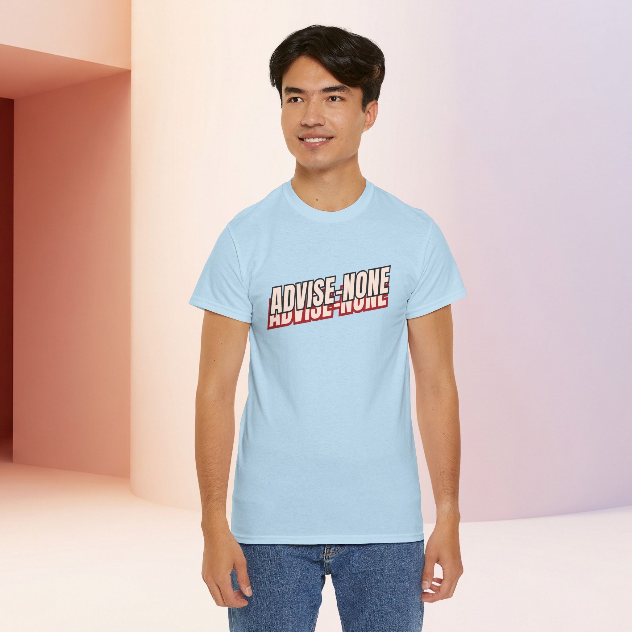 Advise None | Retro Slanted Unisex Graphic Tee