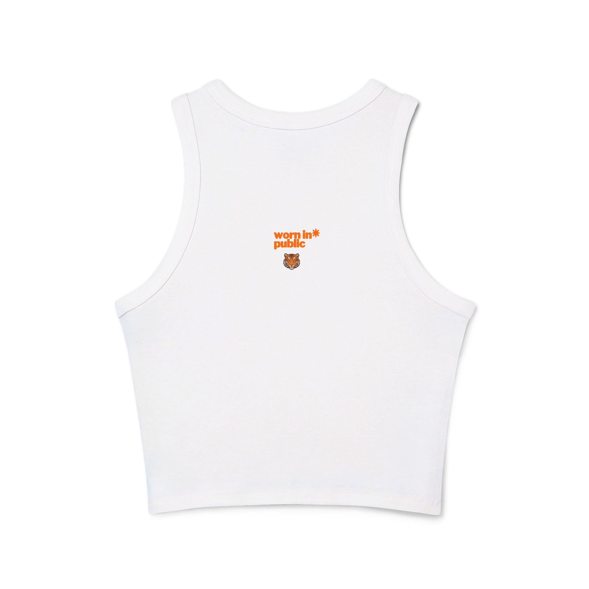 Kitten or Tiger Tank Top | Cute Pastel Cat Graphic with Retro Letters