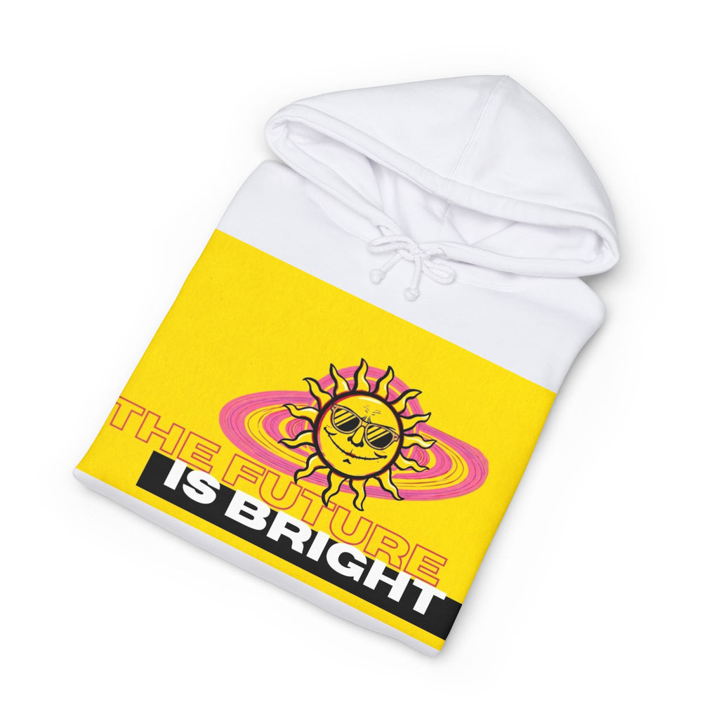 The Future Is Bright Hoodie | Retro Sun Graphic Pullover Sweatshirt