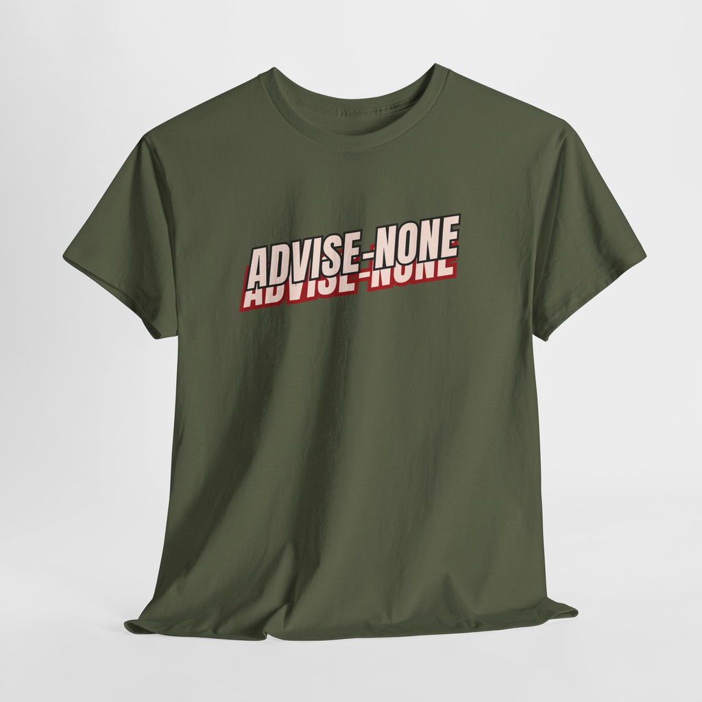 Advise None | Retro Slanted Unisex Graphic Tee