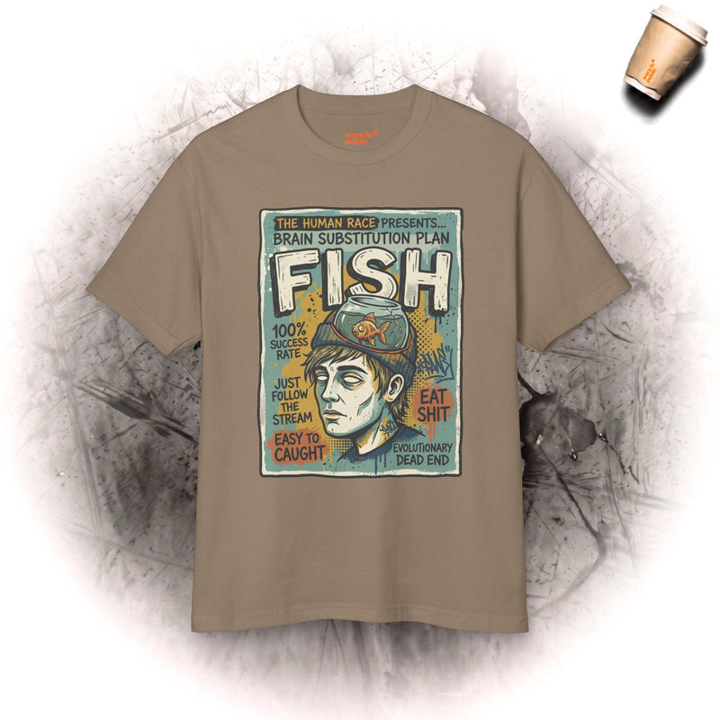 Fish Brain | Unisex Vintage Surreal Graphic Tee