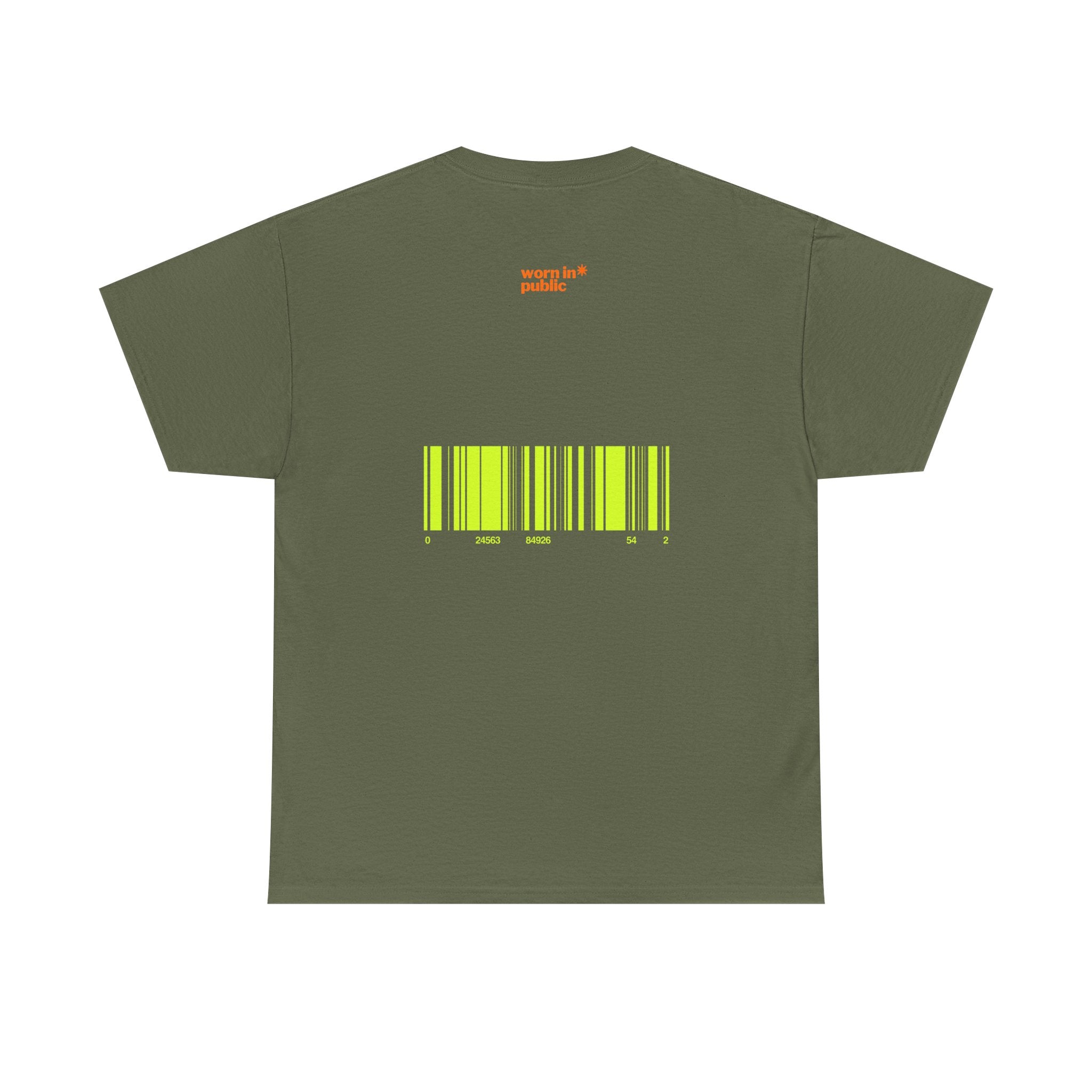 Luxuries of Life Neon Abstract Wave T-Shirt | Barcode Graphic Tee