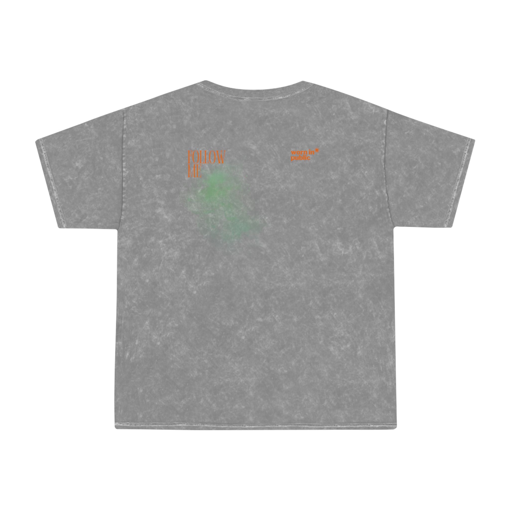 Camiseta "Sigue Adelante" con lavado mineral premium | Camiseta gráfica con lavado vintage