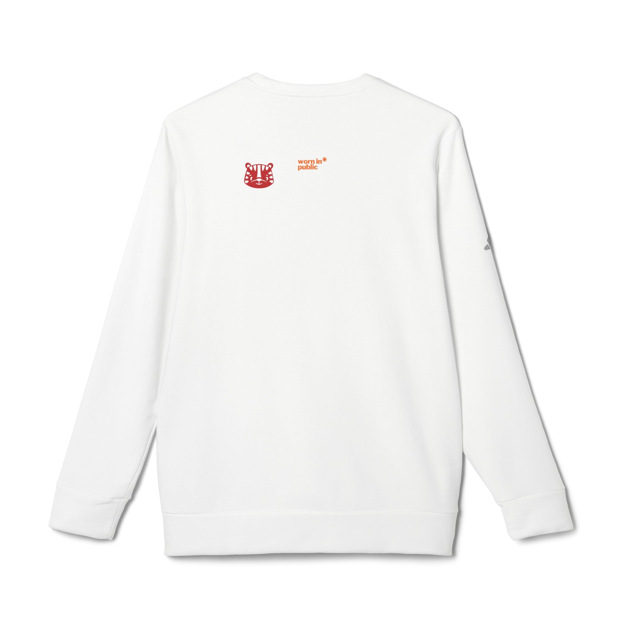 For a Wolf Crewneck Sweatshirt | Red Graphic Fleece Pullover