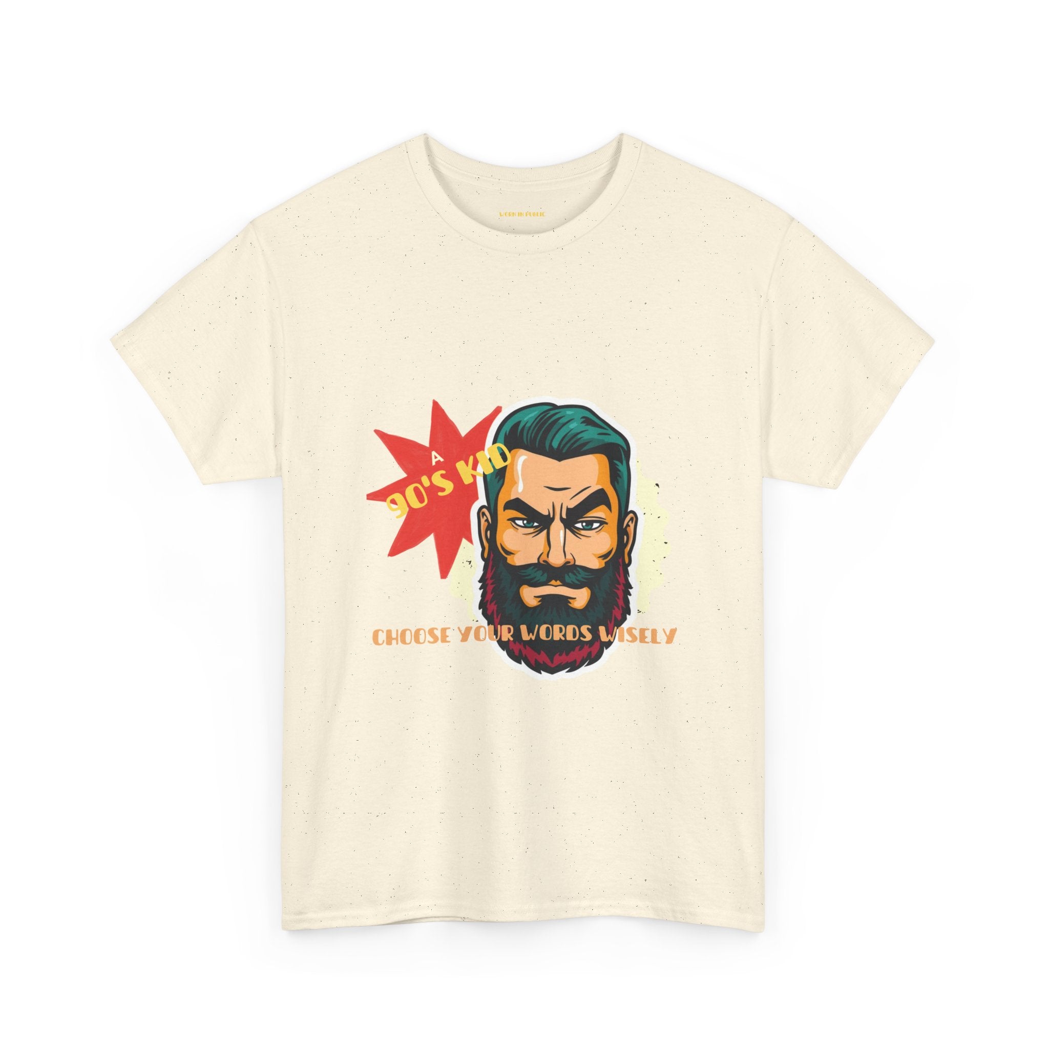 Born in the 90's comes with a beard T-Shirt | Tee for real Men