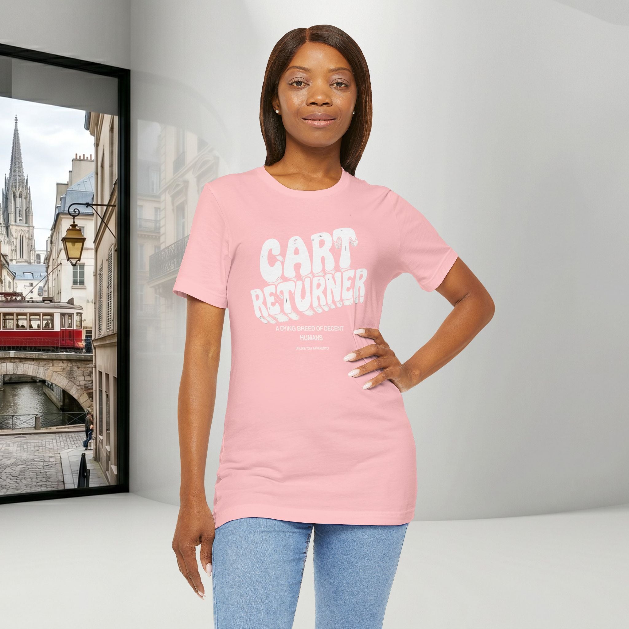 Cart Returner T-Shirt | Funny Grocery Store Humor Tee for Good People