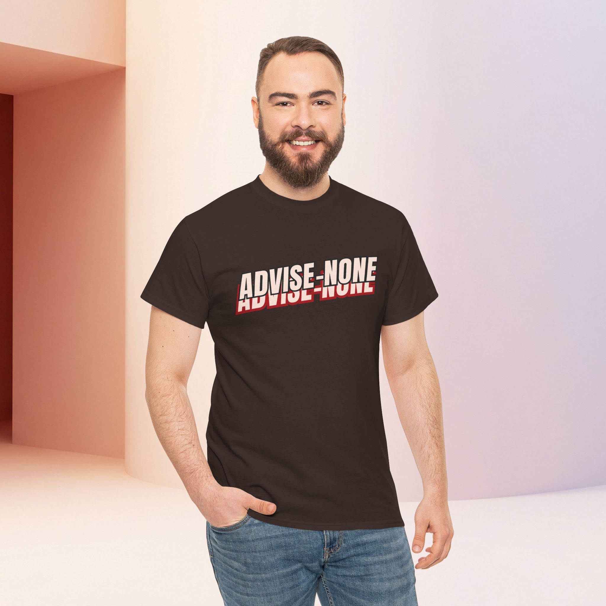 Advise None | Retro Slanted Unisex Graphic Tee
