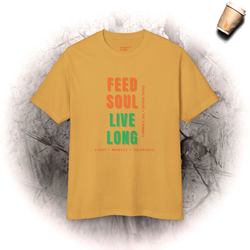 Feed Soul Live Long | Retro Unity Unisex Graphic Tee