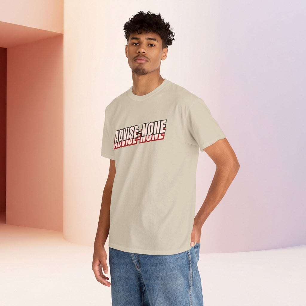 Advise None | Retro Slanted Unisex Graphic Tee