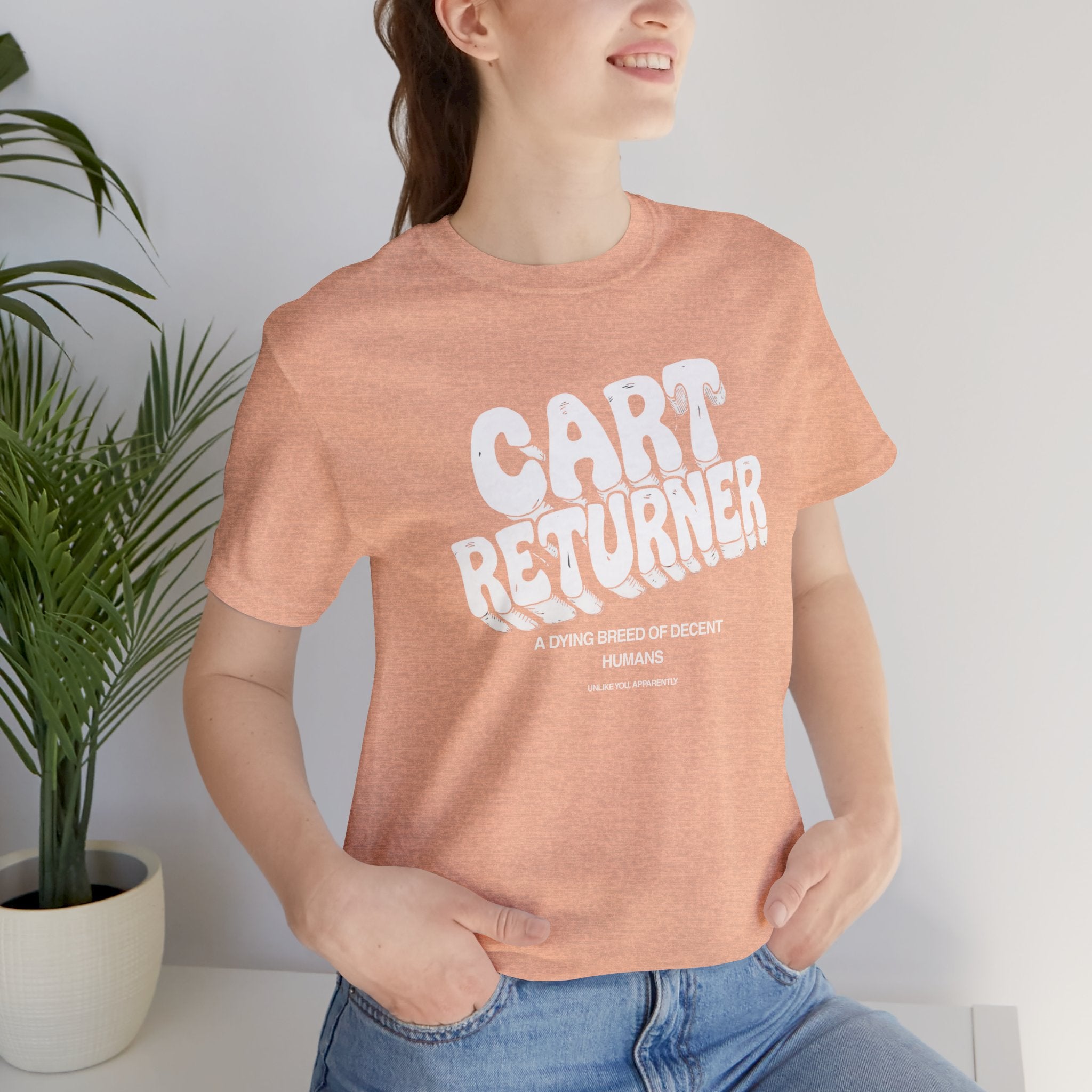 Cart Returner T-Shirt | Funny Grocery Store Humor Tee for Good People