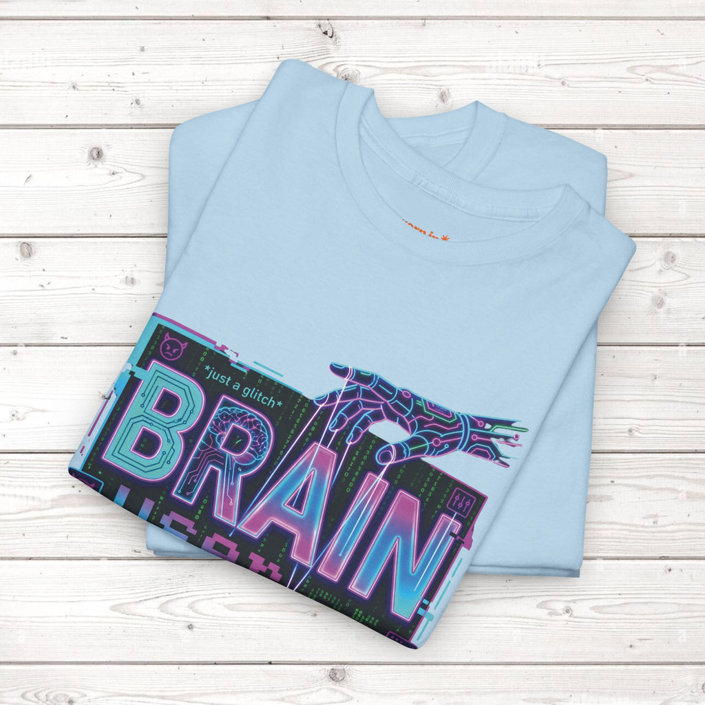 Brain User or Abuser GEN Z Unisex Tee — Retro Cyberpunk "Use Your Brain" Graphic T-Shirt