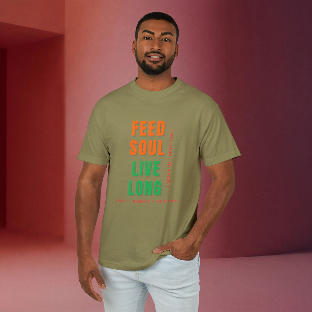 Feed Soul Live Long | Retro Unity Unisex Graphic Tee